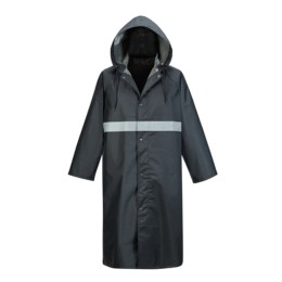 SKRT018 made knee-length hooded rain jacket buttons custom-made reflective stripe rain jacket center SKRT018 made knee-length hooded rain jacket buttons custom-made reflective stripe rain jacket center